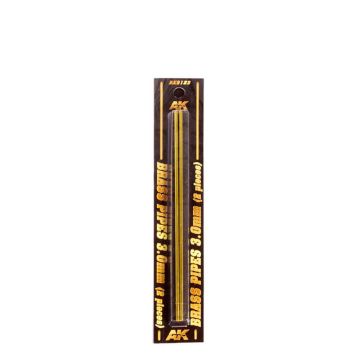AK Diorama: Brass Pipes 3.0mm 2 Units