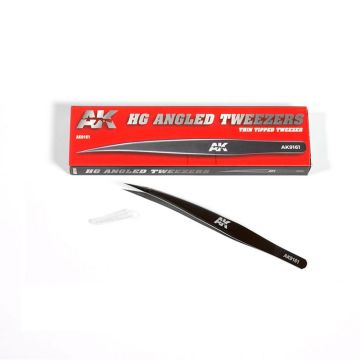 AK Tools: HG Angled Tweezers 01 (Thin Tipped)