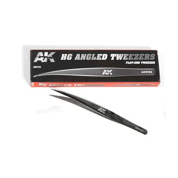 AK Tools: HG Angled Tweezers 02 (Flat-end)