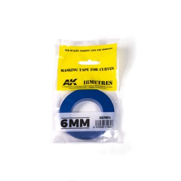 Blue Masking Tape For Curves 6mm
