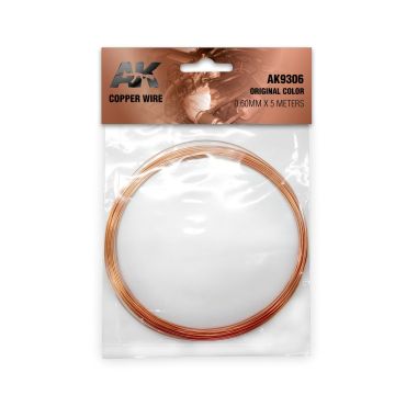 AK Accessories: Copper Wire 0.60mm X 5 Meters Original Color