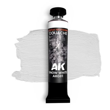 AK Gouache: Snow White 20ml