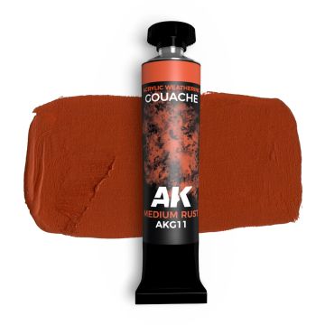AK Gouache: Medium Rust 20ml