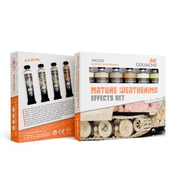 AK Gouache: Nature Weathering Effects Set