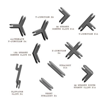 Plastic Terrain Clips - Grey (2023)