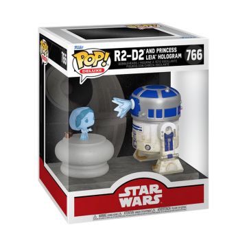 R2-D2 and Princes Leia Hologram - Star Wars - Funko POP! Deluxe (766)