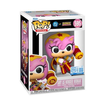 Amy as Wonder Woman - DC x Sonic the Hedgehog - Funko POP! Heroes (595)