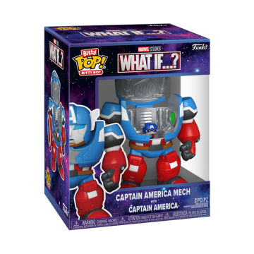 Captain America Mech with Captain America - What If...? - Funko Bitty Bots
