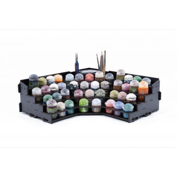 Black Paint Rack: Corner Colour Shelf Top (Citadel)