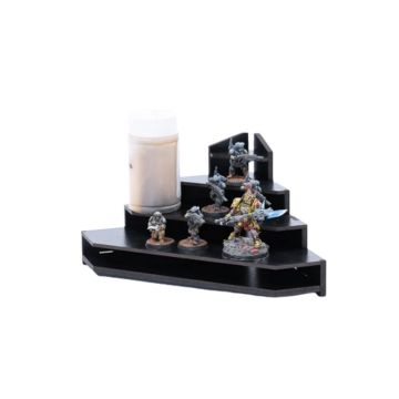 Black Paint Rack: End Piece Colour Shelf (Tribune)