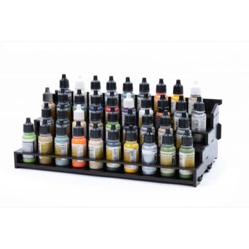 Black Paint Rack: Colour Shelf Top (Dropper)