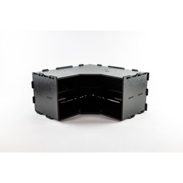 Black Paint Rack: Corner Shelf