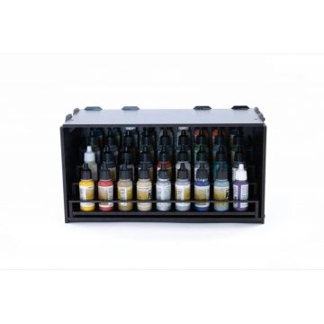 Black Paint Rack: Pull Out Colour Shelf (Dropper)