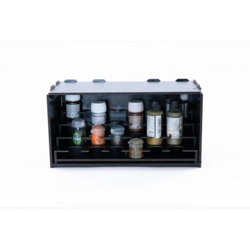 Black Paint Rack: Pull Out Colour Shelf (Pigment)