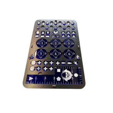Kill Team Token Board Blue with Kraken Logo