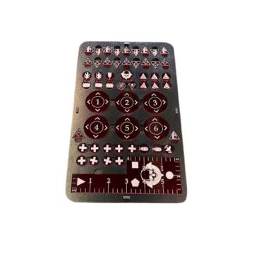 Kill Team Token Board Red with Kraken Logo