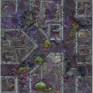 Corrupted Warzone City 4x4 Mousepad Gaming Mat