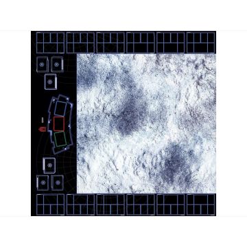Diced Legion Snow 4x4 B Gaming Mat