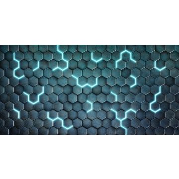 Blue Hexx 6x3 Gaming Mat