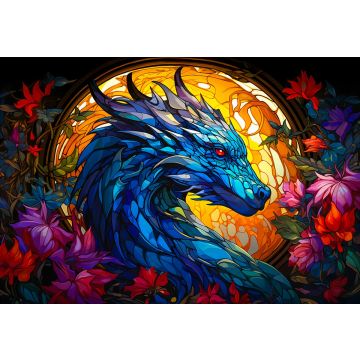 Canvas: Dragonflower - 90 x 60 cm