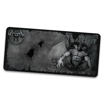 Demon Scroll Grey - Gamer Mousepad