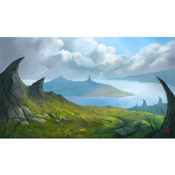 TCG: Tranquil Island Stitched Playmat - 61 x 35 cm