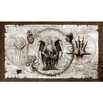 TCG: Cthulhu Scroll Stitched Playmat - 61 x 35 cm