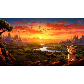 TCG: Baby Lion Stitched Playmat - 61 x 35 cm