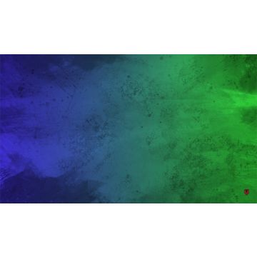 TCG: Blue Green Splash Stitched Playmat - 61 x 35 cm