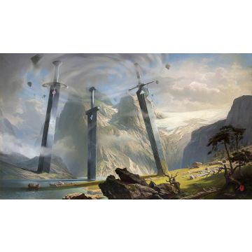 TCG: 3 Blades Stitched Playmat - 61 x 35 cm