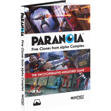 Paranoia Five Clones from Alpha Complex Book
