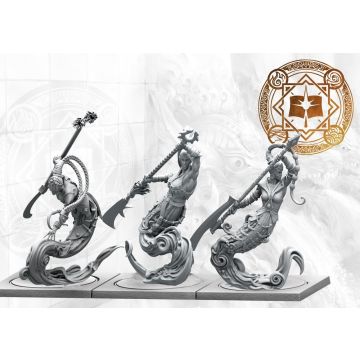 Sorcerer Kings: Steelheart Djinn with Polearms