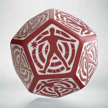 D12 Hit Location Dice - Red & White