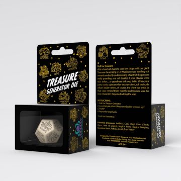 Treasure Generator Die: Beige & Black