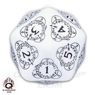 D20 Level Counter - White & Black