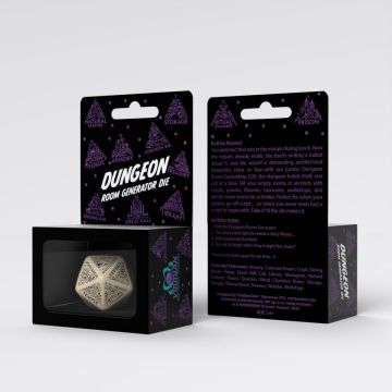 Dungeon Generator Die: Beige & Black
