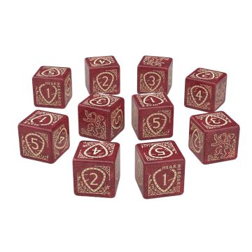 Game of Thrones: Lannister 10x D6 Dice Set