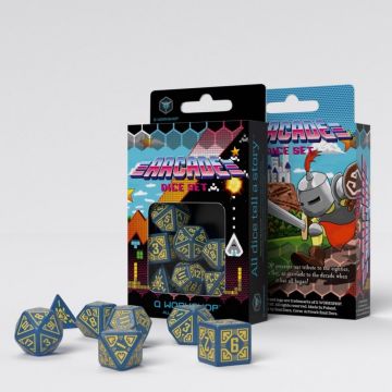 Arcade Dice Set - Blue & Yellow