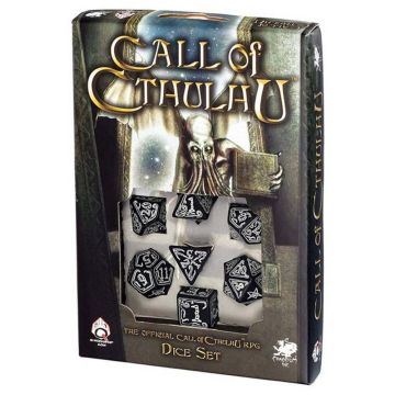 Call of Cthulhu: Dice Set - Black / Glow in the Dark
