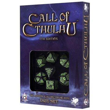 Call of Cthulhu: Dice Set - Black & Green