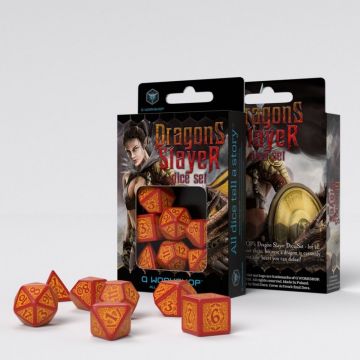Dragon Slayer Dice Set - Red & Orange