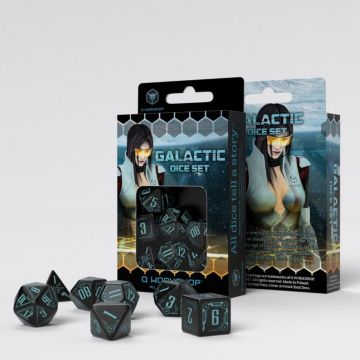 Galactic Dice Set - Black & Blue
