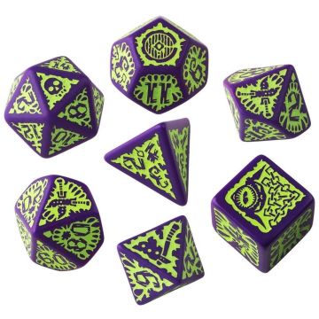 Pathfinder Dice Set - Goblin Purple & Green
