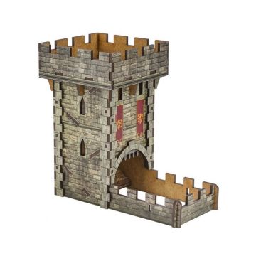 Colour Medieval Dice Tower