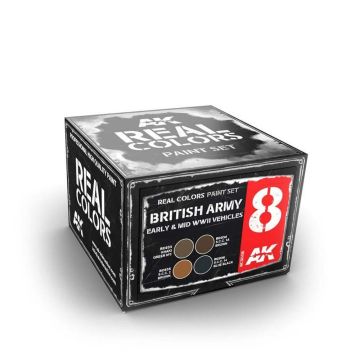 Real Colors: British Army Early 6 & Mid WWII Vehicles Set