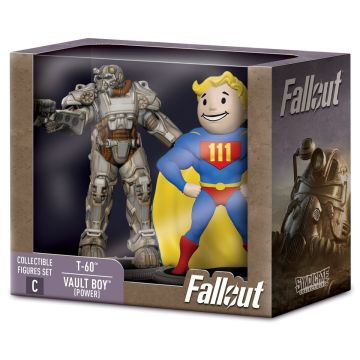 Fallout: T-60 & Vault Boy (Power) - Collectible Figures Set