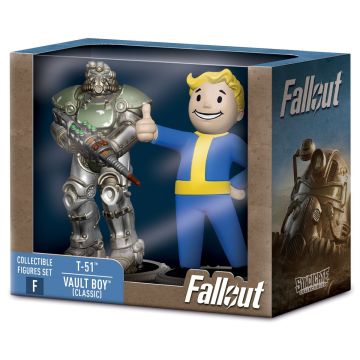 Fallout: T-51 & Vault Boy (Classic) - Collectible Figures Set
