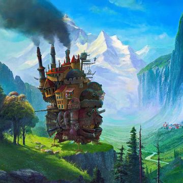 Moving Castle - Mousepad