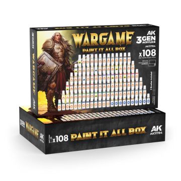 Wargame: Paint it All Box (108 Colours)