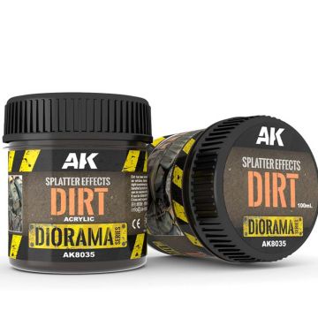 AK Diorama: Splatter Effects Dirt - 100ml (Acrylic)